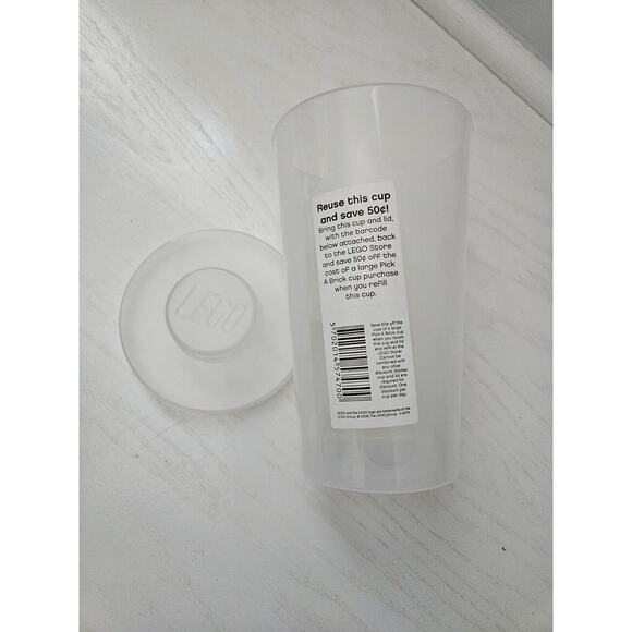 Vintage Lego Store Large Pick-a-Brick Cup Storage Container w Lid, Set Of 3 - Picture 4 of 6